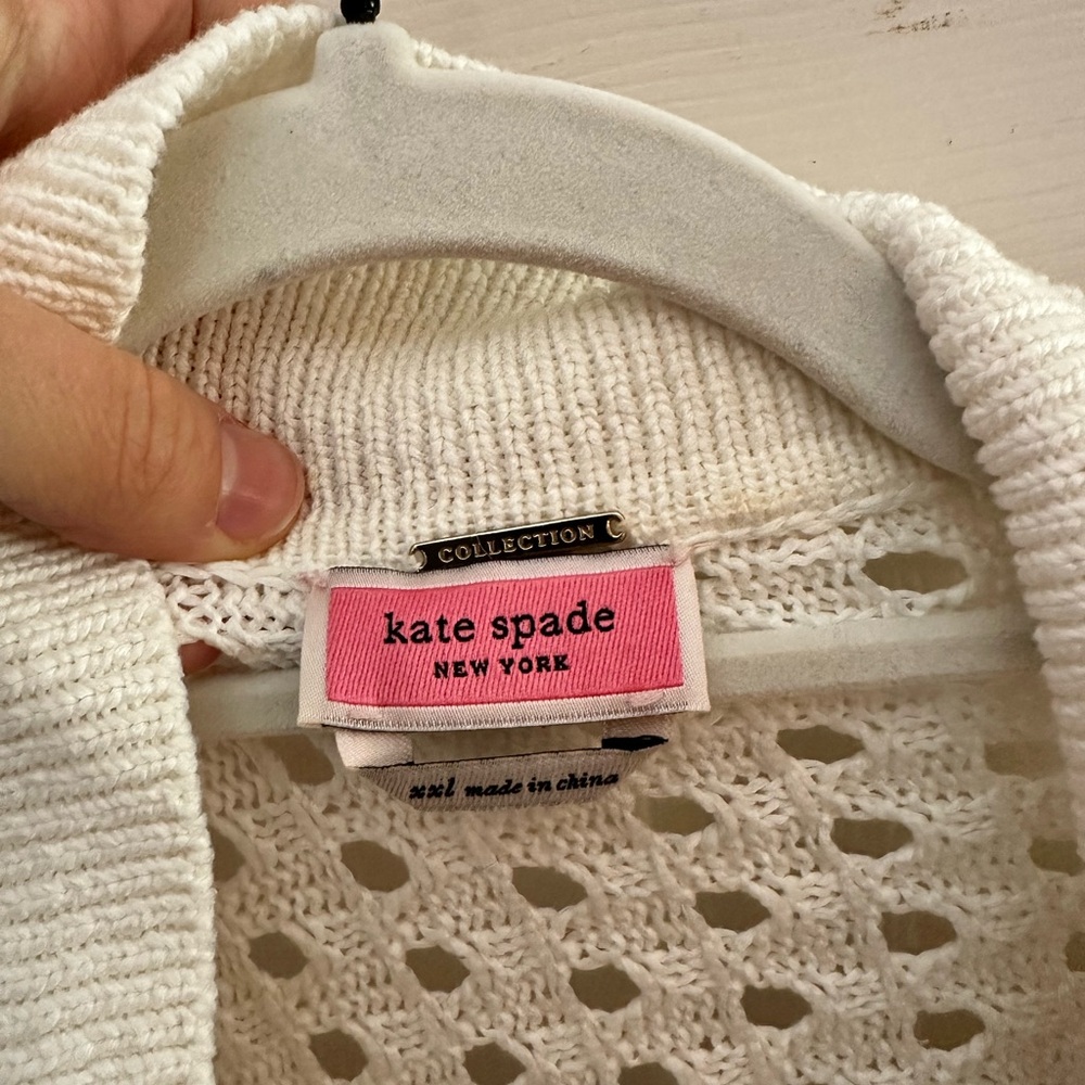 Kate Spade Collection white sweater - Picture 3 of 4